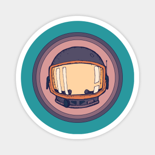 Retro cosmonaut Magnet